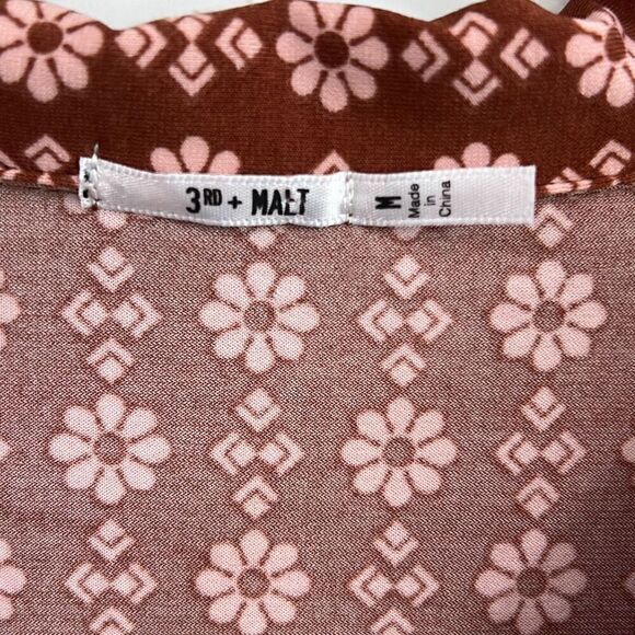 3rd and malt retro patterned long sleeve dress - Picture 4 of 7